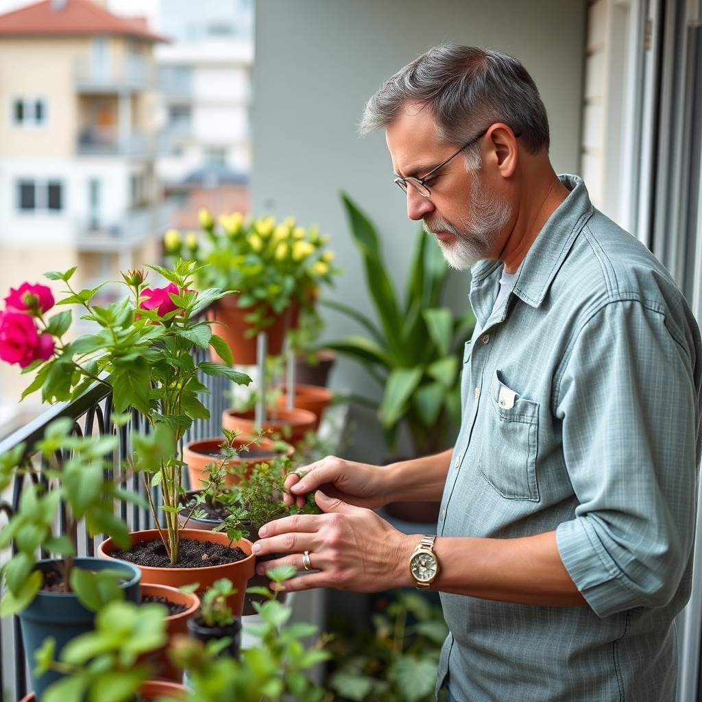 Portrait of Carlos Ruiz, urban gardener